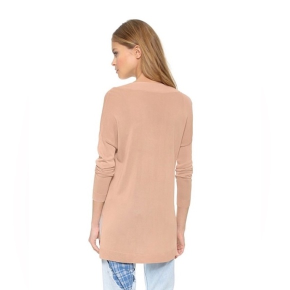 Rag & Bone Yvette V Neck Drop Shoulder Light Viscose Tunic Sweater Medium - Picture 2 of 11